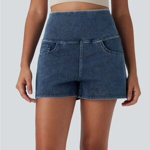 Halara Flex™ High Waisted Tummy Control
Denim Casual Shorts 3" with Pockets